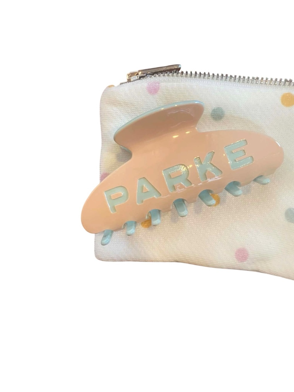 Parke Hair Claw PEACH/MINT GREEN RARE